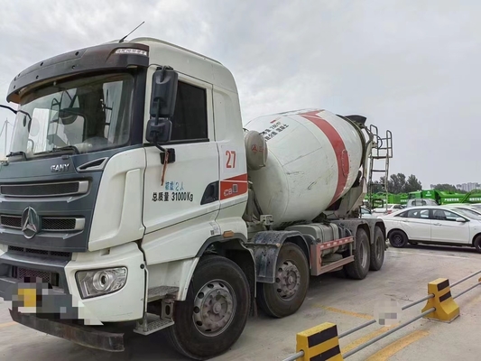 Camión mezclador de concreto usado cúbico SANY 12 montado SY412C-8S con motor Hino