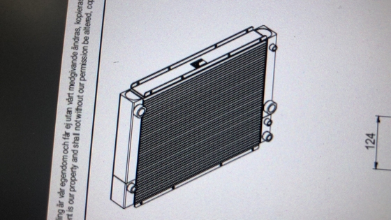 60342448 Panel especial para enfriador de aceite del enfriador del evaporador 505414041011 Parker para apilador SANY