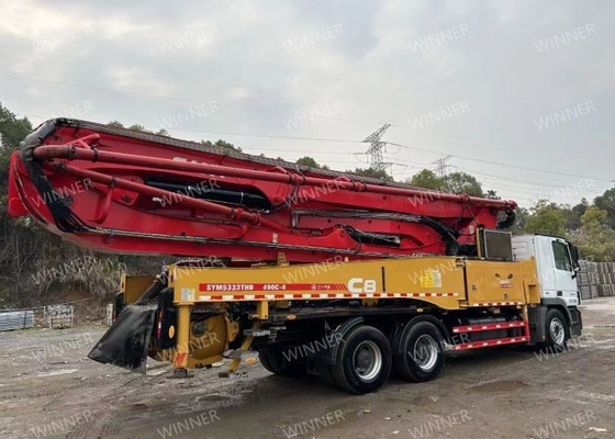 Eje usado 2019 de la bomba concreta 3 de la bomba de hormigón del camión 49M Segunda mano