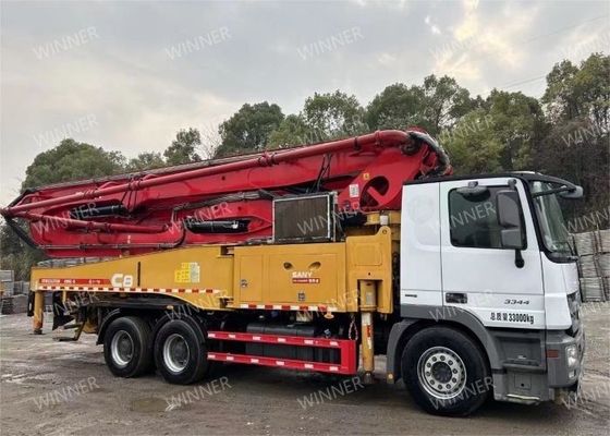 Eje usado 2019 de la bomba concreta 3 de la bomba de hormigón del camión 49M Segunda mano