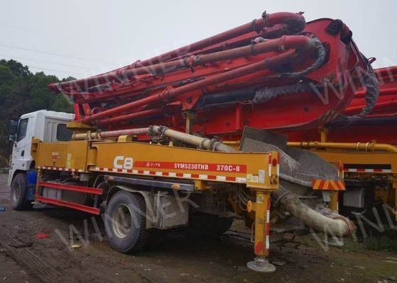 El camión 2019 de la bomba de segunda mano del árbol 2 utilizó camiones concretos los 37m con el chasis de SANY