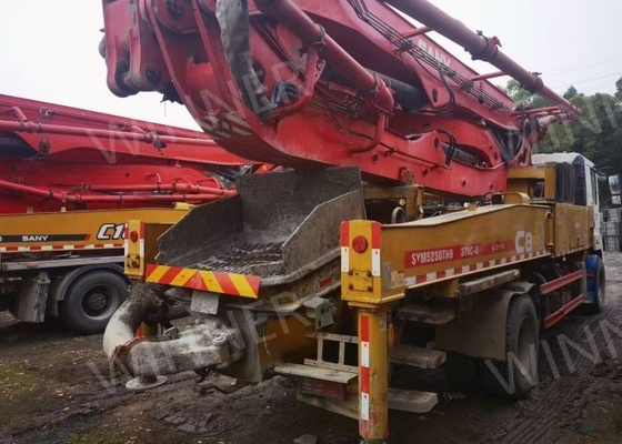 El camión 2019 de la bomba de segunda mano del árbol 2 utilizó camiones concretos los 37m con el chasis de SANY