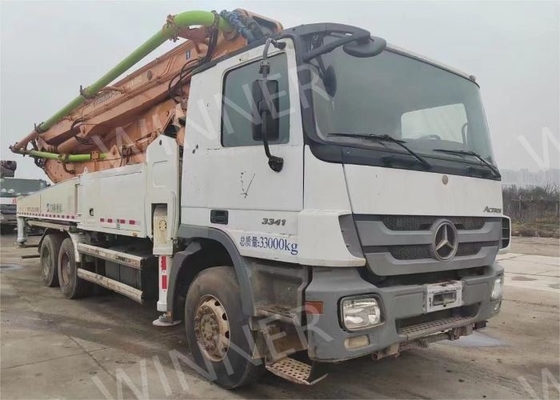 Camión bomba de hormigón usado 2012 con pluma ZLJ5339THB 47m 3 ejes