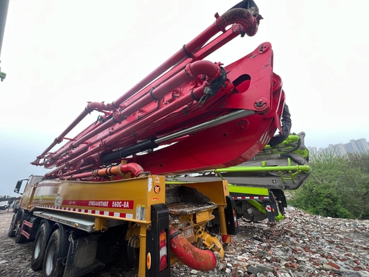 2020 SANY 56m camión de bombeo de hormigón usado con chasis Benz
